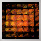 De Abstracte kunst aan de muur Poster (Voorkant)