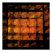 De Abstracte kunst aan de muur Poster (Voorkant)