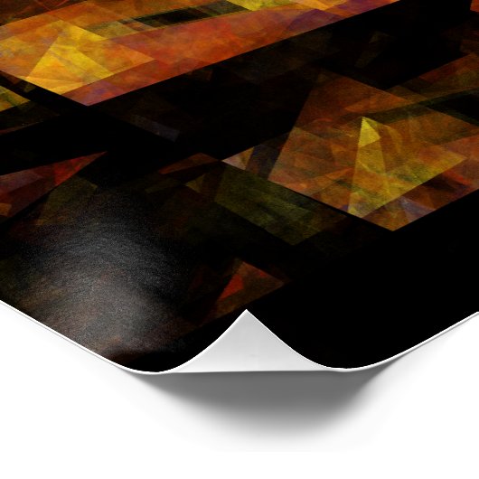 De Abstracte kunst aan de muur Poster (Hoek)