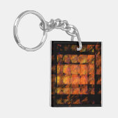 De Abstracte kunst aan de muur Sleutelhanger (Voorkant Links)