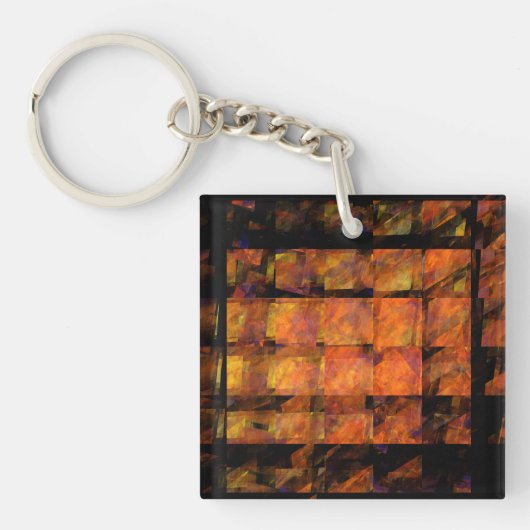 De Abstracte kunst aan de muur Sleutelhanger (Voorkant)