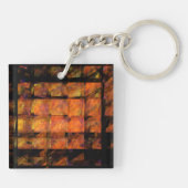 De Abstracte kunst aan de muur Sleutelhanger (Achterkant)