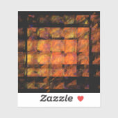 De Abstracte kunst aan de muur Sticker (Vel)