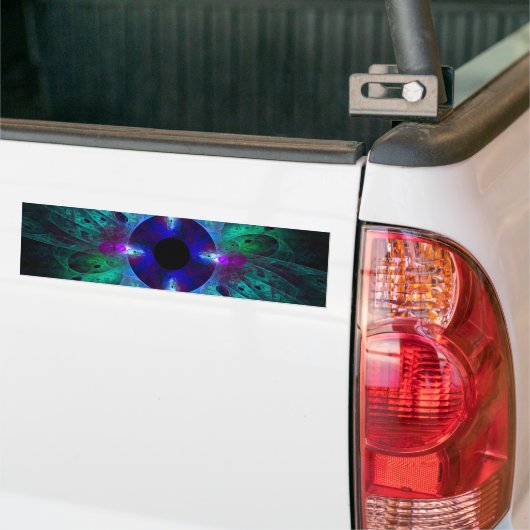 De Abstracte kunst-Bumpersticker voor ogen Bumpersticker (Op Truck)