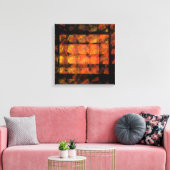 De Abstracte kunst Quad Canvas van de muur drukt (Insitu (Woonkamer))