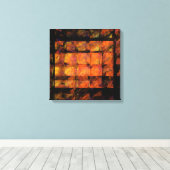 De Abstracte kunst Quad Canvas van de muur drukt Afdruk (Insitu (Houten vloer))