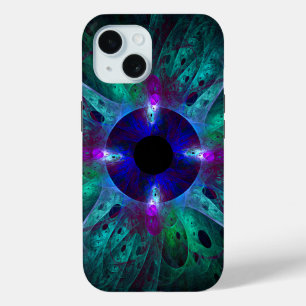 De Abstracte kunst van het oog iPhone 15 Case