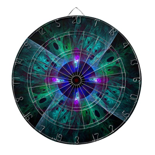 De Abstracte kunst van het oog Dartbord (Voorkant)