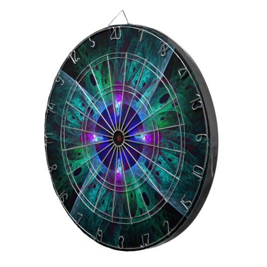 De Abstracte kunst van het oog Dartbord (Voorkant Rechts)