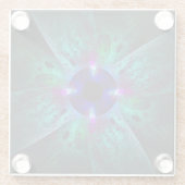 De Abstracte kunst van het oog Glazen Onderzetter (Achterkant)