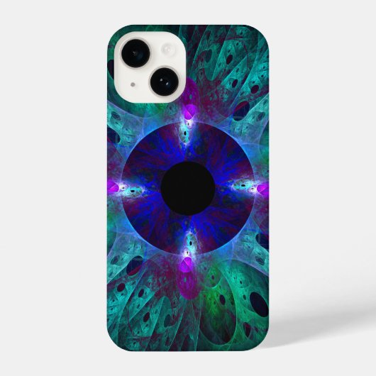 De Abstracte kunst van het oog iPhone Hoesje (Achterkant)