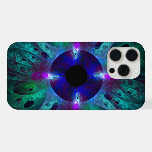 De Abstracte kunst van het oog iPhone Hoesje (Achterkant horizontaal)