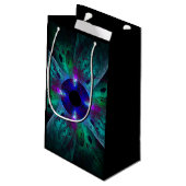 De Abstracte kunst van het oog Klein Cadeauzakje (Achterkant Gekanteld)