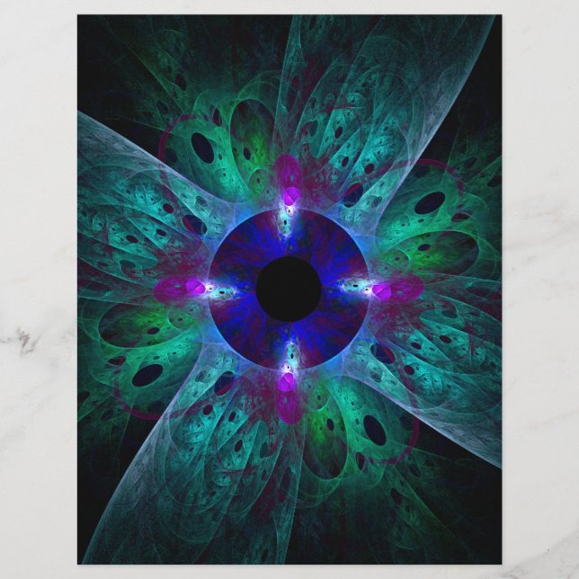 De Abstracte kunst van het oog Letterhead (Voorkant)