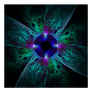 De Abstracte kunst van het oog Perfect Poster