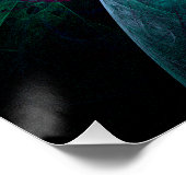 De Abstracte kunst van het oog Perfect Poster (Hoek)