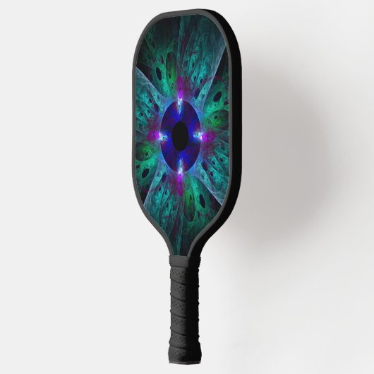 De Abstracte kunst van het oog Pickleball Paddle (Links)