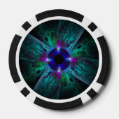 De Abstracte kunst van het oog Poker Chips (Achterkant)