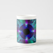 De Abstracte kunst van het oog Porselein Kop (Voorkant)