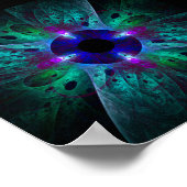 De Abstracte kunst van het oog Poster (Hoek)