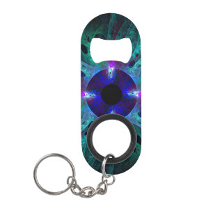 De Abstracte kunst van het oog Sleutelhanger Flessenopener