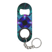 De Abstracte kunst van het oog Sleutelhanger Flessenopener (Achterkant)