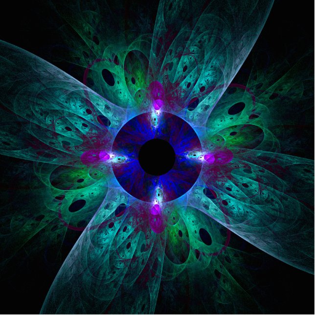 De Abstracte kunst van het oog Staand Fotobeeldje (Voorkant)