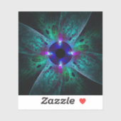 De Abstracte kunst van het oog Sticker (Vel)