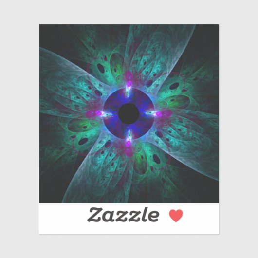 De Abstracte kunst van het oog Sticker (Vel)