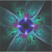 De Abstracte kunst van het oog Sticker (Voorkant)