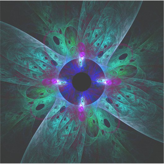 De Abstracte kunst van het oog Sticker (Voorkant)