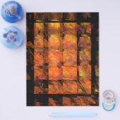 De Abstracte kunstbrochure voor de muur Flyer (Enkel)