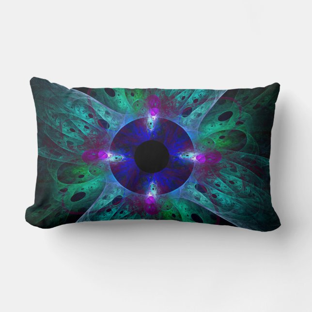 De Abstracte kunstlumbar Pillow van Eye Kussen (Voorkant)