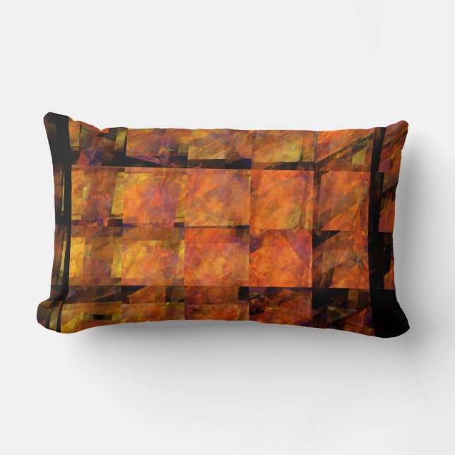 De Abstracte kunstlumbarbuis voor de muur Kussen (Voorkant)