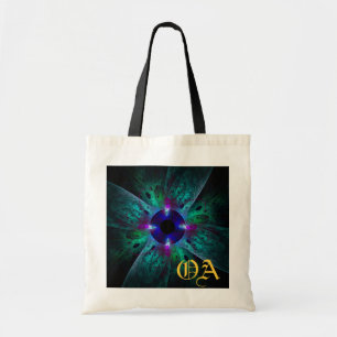 De Abstracte kunstmonogram van het oog Tote Bag