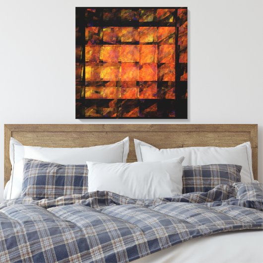 De Abstracte kunstschilderdruk van de muur Canvas Afdruk (Insitu (Slaapkamer))