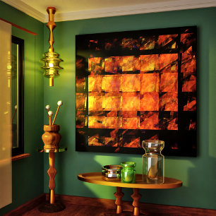 De Abstracte kunstschilderdruk van de muur Canvas Afdruk