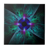 De Abstracte kunststapel van het oog Tegeltje (Voorkant)