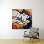 De Abstracte kus Wandkleed (In Situ (horizontaal))