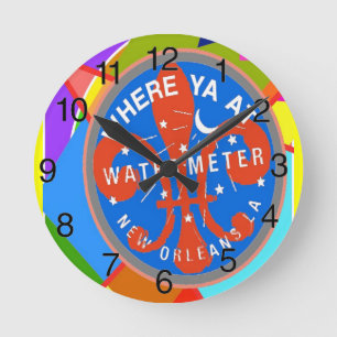 De abstracte Meter van het Water Ronde Klok