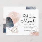 De Abstracte Nieuwe Aankondiging van de Verplaatsi (Voorkant / Achterkant)