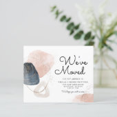 De Abstracte Nieuwe Aankondiging van de Verplaatsi (Staand voorkant)