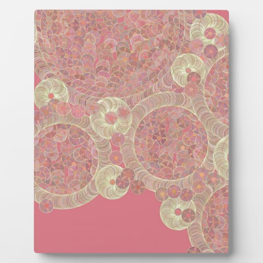 de abstracte roze patroon bloemenkleur fotoplaat (Voorkant)