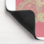 de abstracte roze patroon bloemenkleur muismat (Hoek)