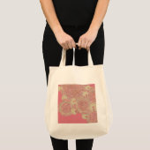 de abstracte roze patroon bloemenkleur tote bag (Voorkant (product))