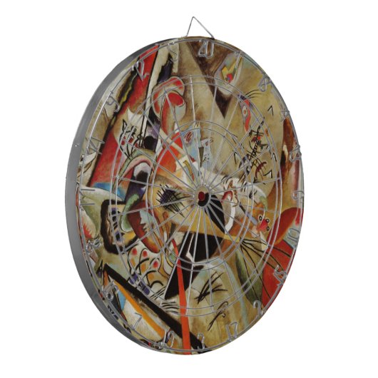 De Abstracte samenstelling van Kandinsky Dartbord (Voorkant Links)