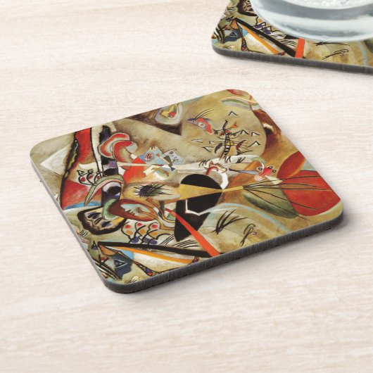 De Abstracte samenstelling van Kandinsky Drankjes Onderzetter (Linkerzijde)