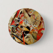 De Abstracte samenstelling van Kandinsky Ronde Button 5,7 Cm (Voorkant)