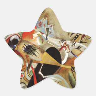 De Abstracte samenstelling van Kandinsky Ster Sticker