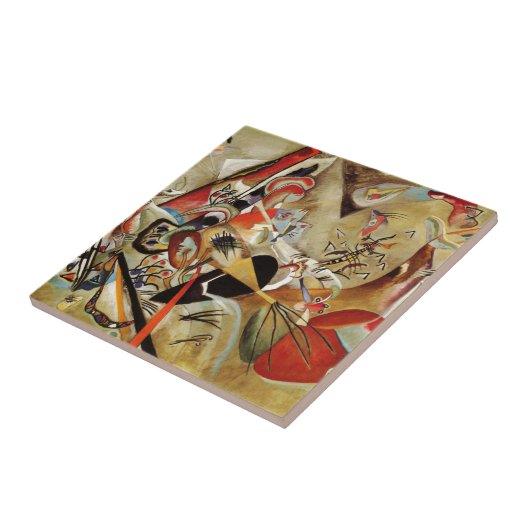 De Abstracte samenstelling van Kandinsky Tegeltje (Zijkant)